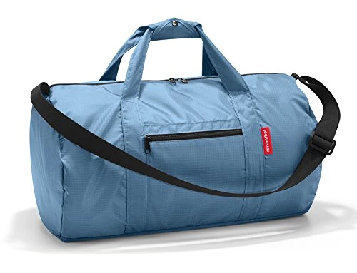 Reisenthel Mini Maxi Dufflebag, Foldable Overnight Duffel And Sports Bag With Built-in Carrying Pouch, Indigo 1 Reisenthel Mini Maxi Dufflebag, Foldable Overnight Duffel And Sports Bag With Built-in Carrying Pouch, Indigo