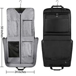 Garment Bags, Large Suit Travel Bag With Pockets & Shoulder Strap, MATEIN Professional Foldable Carry On Bag For Business Trip, Waterproof Luggage Bags For Travel For Men Women, Black -Samsonite Sales Store 41s2VuAV9WL