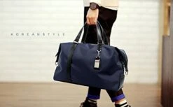 BOPAI-BO | Boston Bag Travel Tote Duffel Bag Carry On Bag Weekender Overnight Bag (Navy) -Samsonite Sales Store 41stxfVH 2BAL