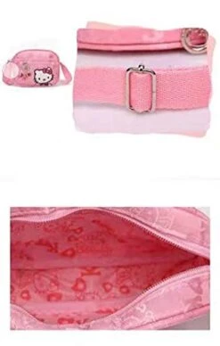 Hello Kitty Bag, Hello Kitty Purse For Girls-Pink KT Cat Crossbody Bag, Hello Kitty Mini Pink Small Shoulder Handbag For Girl, Mini Travel Bag For Girls, KT Cat Purse For Girls. -Samsonite Sales Store 41tKoh ITuL