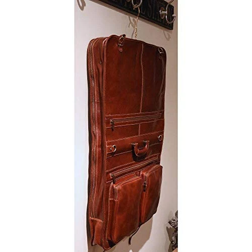 Floto Luggage Venezia Garment Bag Suitcase, Vecchio Brown, Large 7 Floto Luggage Venezia Garment Bag Suitcase, Vecchio Brown, Large - Image 7