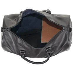 Kenneth Cole Reaction Port Stanley 20" Pebbled Vegan Leather Carry-On Duffel/Travel Duffle Bag, Brown, Dome -Samsonite Sales Store 41ueYBH2S8L