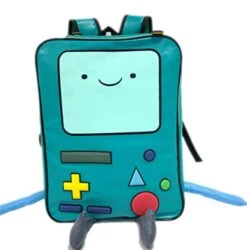 Adventure Time With Finn And Jake Backpack CN BMO Schoolbag Beemo Be More Cartoon Robot High-grade PU Green -Samsonite Sales Store 41uxyP 2BbugL