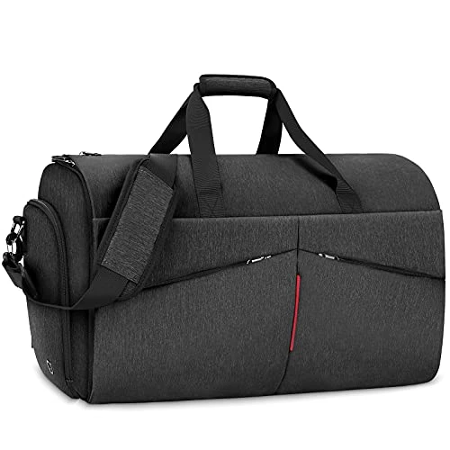 Carry On Garment Bags Convertible Suit Bag With Shoes Compartment Waterproof 2 In 1 Travel Duffle Bag Large Garment Bags Garment Duffle Bag For Men Black 1 Carry On Garment Bags Convertible Suit Bag With Shoes Compartment Waterproof 2 In 1 Travel Duffle Bag Large Garment Bags Garment Duffle Bag For Men Black