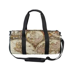 OuLian Duffel Bag Vintage Map Wallpapers - Cave Women Garment Gym Tote Bag Best Sports Bag For Boys -Samsonite Sales Store 41ycSfJrrDL