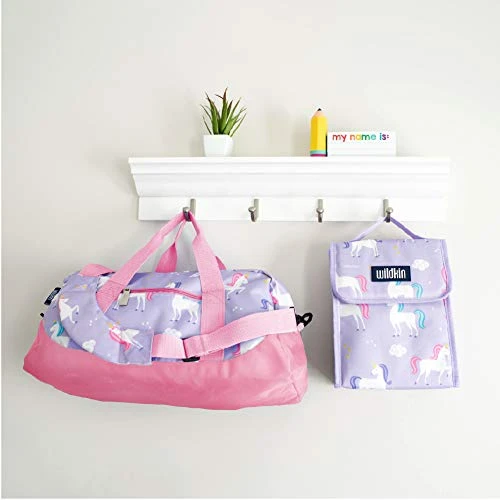 Wildkin Kids Overnighter Duffel Bags For Boys & Girls, Measures 18 X 9 X 9 Inches Duffel Bag For Kids, Carry-On Size & Ideal For School Practice Or Overnight Travel, BPA-free (Unicorn) 4 Wildkin Kids Overnighter Duffel Bags For Boys & Girls, Measures 18 X 9 X 9 Inches Duffel Bag For Kids, Carry-On Size & Ideal For School Practice Or Overnight Travel, BPA-free (Unicorn) - Image 4