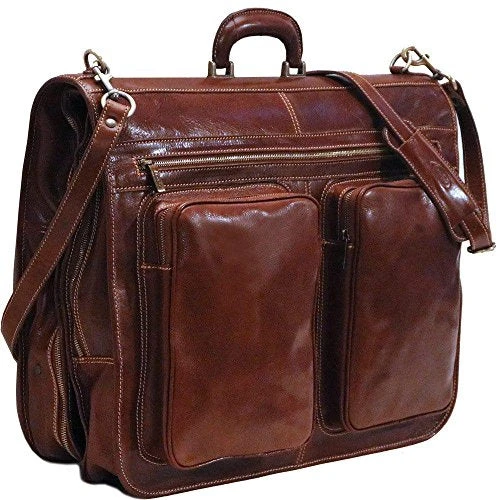 Floto Luggage Venezia Garment Bag Suitcase, Vecchio Brown, Large 2 Floto Luggage Venezia Garment Bag Suitcase, Vecchio Brown, Large - Image 2