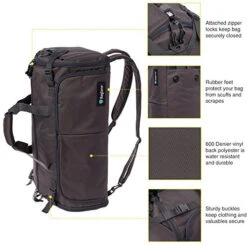 BagLane Hybrid Backpack Garment Bag - Travel Carry On Suit Bag (Charcoal) -Samsonite Sales Store 51 AxPZ4a5L