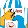 Vandor 13173 14 By 4 By 15-Inch Adventure Time Recycled Shopper Tote Bag, Large, Multicolored