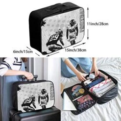 HFXFM American Football Travel Pouch Carry-on Duffel Bag Waterproof Portable Luggage Bag Attach -Samsonite Sales Store 511usv WUNL