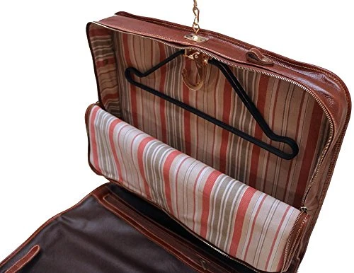 Floto Luggage Venezia Garment Bag Suitcase, Vecchio Brown, Large 4 Floto Luggage Venezia Garment Bag Suitcase, Vecchio Brown, Large - Image 4