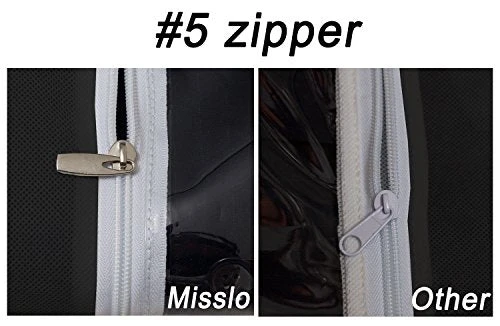 MISSLO Breathable 54" Suit Dress Black Garment Bag Gusseted, 2 Pack 6 MISSLO Breathable 54" Suit Dress Black Garment Bag Gusseted, 2 Pack - Image 6