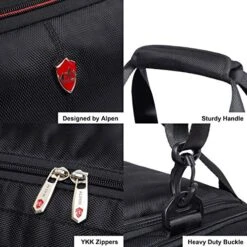 Swiss Alpen - Cervino Duffel - Water Resistant Durable 1680D Carry On Travel Duffel Bag Gym -Samsonite Sales Store 516xKpj37pL