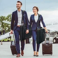 Modoker Suit Luggage Garment Bag With Shoulder Strap, Suit Carry On Bag Hanging Suitcase Black Garment Bags For Men Women Business Travel 11 Modoker Suit Luggage Garment Bag With Shoulder Strap, Suit Carry On Bag Hanging Suitcase Black Garment Bags For Men Women Business Travel -Samsonite Sales Store 51834tDF9TL