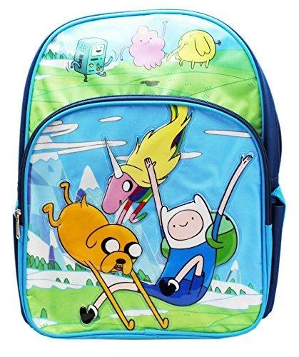Adventure Time Jake, Finn, And Lady Rainicorn Full Size Kids Backpack (16In) 1 Adventure Time Jake, Finn, And Lady Rainicorn Full Size Kids Backpack (16In)