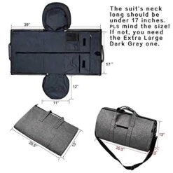 BUG Garment Bags, Convertible Garment Bag With Shoulder Strap, Shoes Compartment, Carry On Travel Suit Bags, 2 In 1 Garment Duffle Bag For Men Women Weekender Bag 11 BUG Garment Bags, Convertible Garment Bag With Shoulder Strap, Shoes Compartment, Carry On Travel Suit Bags, 2 In 1 Garment Duffle Bag For Men Women Weekender Bag -Samsonite Sales Store 51C6gAu5JcL