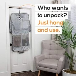 Prottoni 44-Inch Suit Carrier For Travel - Garment Suitcase With Toiletry Bag (Black + Clear Toiletry Bag, 44") 11 Prottoni 44-Inch Suit Carrier For Travel - Garment Suitcase With Toiletry Bag (Black + Clear Toiletry Bag, 44") -Samsonite Sales Store 51ClaWhrSlL