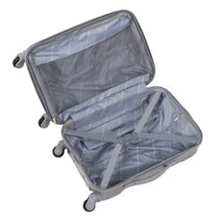 Travelers Club Polaris Hardside Metallic Spinner Luggage, Silver, Carry-On 20-Inch -Samsonite Sales Store 51Du0PU13rL