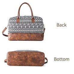 MyMealivos Canvas Weekender Bag, Overnight Travel Carry On Duffel Tote With Shoe Pouch (black) 12 MyMealivos Canvas Weekender Bag, Overnight Travel Carry On Duffel Tote With Shoe Pouch (black) -Samsonite Sales Store 51FL0OqldYL