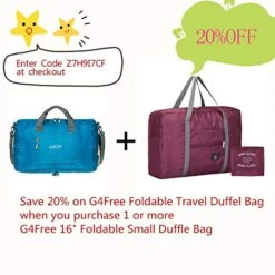 G4Free Lightweight Foldable Travel Duffel Bag Carry-on Luggage Airlines Trip Tote Bag Accessories -Samsonite Sales Store 51FnwLNLFNL