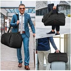 Carry On Garment Bags Convertible Suit Bag With Shoes Compartment Waterproof 2 In 1 Travel Duffle Bag Large Garment Bags Garment Duffle Bag For Men Black 9 Carry On Garment Bags Convertible Suit Bag With Shoes Compartment Waterproof 2 In 1 Travel Duffle Bag Large Garment Bags Garment Duffle Bag For Men Black -Samsonite Sales Store 51JoXaq7YXS