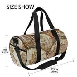 OuLian Duffel Bag Vintage Map Wallpapers - Cave Women Garment Gym Tote Bag Best Sports Bag For Boys -Samsonite Sales Store 51LujbbyaPL