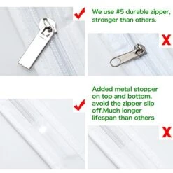 Univivi Hanging Garment Bag 43 Inch Suit Bag For Storage(Set Of 6) Washable Translucent Lightweight Garment Bags For Dress Suits, Jackets, T-Shirt, Sports Coats Etc. -Samsonite Sales Store 51OgPUQWLmL