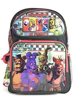 2018 NEW Five Nights At Freddy's Foxy Bonnie Chica & Freddy Large 16" Backpack