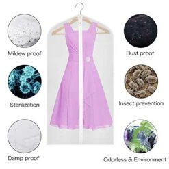 Univivi Hanging Garment Bag 43 Inch Suit Bag For Storage(Set Of 6) Washable Translucent Lightweight Garment Bags For Dress Suits, Jackets, T-Shirt, Sports Coats Etc. -Samsonite Sales Store 51PwpIU01RL