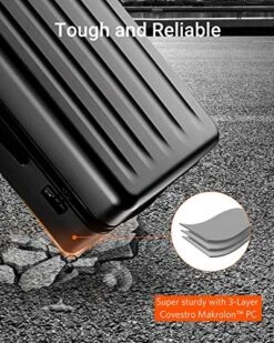 NINETYGO Carry On Luggage 22x14x9 With Spinner Wheels, 100% Polycarbonate Hardside Luggage, Carry On Suitcase With TSA Lock For Travel, Super Durability & Slim Simplistic Design (20-Inch Black) -Samsonite Sales Store 51Q4llEtHjL