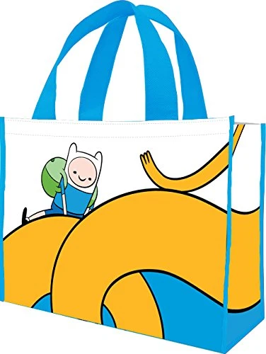 Vandor 13173 14 By 4 By 15-Inch Adventure Time Recycled Shopper Tote Bag, Large, Multicolored 2 Vandor 13173 14 By 4 By 15-Inch Adventure Time Recycled Shopper Tote Bag, Large, Multicolored - Image 2