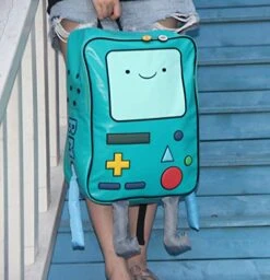Adventure Time With Finn And Jake Backpack CN BMO Schoolbag Beemo Be More Cartoon Robot High-grade PU Green -Samsonite Sales Store 51V 4ZVfXmL