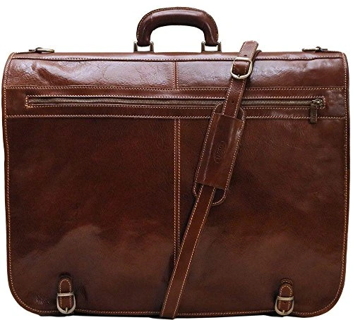 Floto Luggage Venezia Garment Bag Suitcase, Vecchio Brown, Large 5 Floto Luggage Venezia Garment Bag Suitcase, Vecchio Brown, Large - Image 5