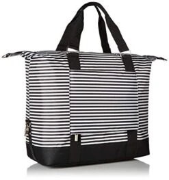 Travel Weekender Overnight Carry-on Shoulder Duffel Tote Bag (8" X 12" X 16 (Large), Black & White Stripes) -Samsonite Sales Store 51Y7hYuiZML