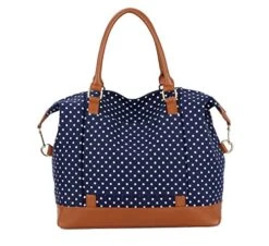 BAOSHA HB-28 Ladies Women Canvas Travel Weekender Bag Overnight Carry-on Shoulder Duffel Tote Bag (Blue Dot) 11 BAOSHA HB-28 Ladies Women Canvas Travel Weekender Bag Overnight Carry-on Shoulder Duffel Tote Bag (Blue Dot) -Samsonite Sales Store 51bCnmOiqCL e1bd9a96 9e91 4cca af0d b184d42caffd