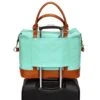 Women Ladies Canvas Travel Weekender Bag Overnight Carry-on Tote Shoulder Bag Duffel In Trolley