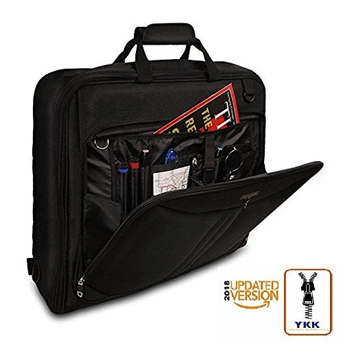 3 Suit Carry On Garment Bag For Travel & Business Trips With Shoulder Strap 40'' Bagazzi Brand 7 3 Suit Carry On Garment Bag For Travel & Business Trips With Shoulder Strap 40'' Bagazzi Brand - Image 7