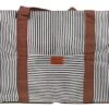 FakeFace Durable Waterproof Oxford Striped Travel Duffle Tote Carry On Duffel Bag For Women Men