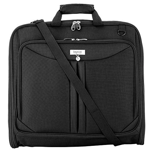 3 Suit Carry On Garment Bag For Travel & Business Trips With Shoulder Strap 40'' Bagazzi Brand 2 3 Suit Carry On Garment Bag For Travel & Business Trips With Shoulder Strap 40'' Bagazzi Brand - Image 2