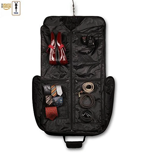 3 Suit Carry On Garment Bag For Travel & Business Trips With Shoulder Strap 40'' Bagazzi Brand 3 3 Suit Carry On Garment Bag For Travel & Business Trips With Shoulder Strap 40'' Bagazzi Brand - Image 3