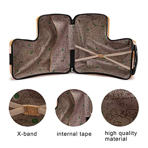 LYNICESHOP 20" Kids Suitcase Luggage Kids Ride On Suitcase Children Travel Suitcase With Sturdy Spinner Wheels, Good Idea For Kids School Suitcase Increase Travel Fun—Orange 6 LYNICESHOP 20" Kids Suitcase Luggage Kids Ride On Suitcase Children Travel Suitcase With Sturdy Spinner Wheels, Good Idea For Kids School Suitcase Increase Travel Fun—Orange - Image 6