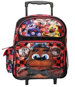 2018 NEW Five Nights At Freddy's Foxy Bonnie Chica & Freddy Large 16" Rolling Backpack