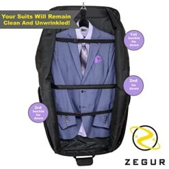 ZEGUR Suit Carry On Garment Bag For Travel & Business Trips With Shoulder Strap (Black) 10 ZEGUR Suit Carry On Garment Bag For Travel & Business Trips With Shoulder Strap (Black) -Samsonite Sales Store 51nlzIGKbUL 15ee5716 96ed 47fd a520 0a9ecae71034