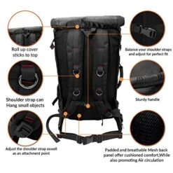 American Stoic Carry On Bag Black - 50L TSA Approved Weekender Bag – Convertible From 19” Laptop Backpack To Carryon Duffel Bag – 22x14x9 (43 Linear) Inches 17 American Stoic Carry On Bag Black - 50L TSA Approved Weekender Bag – Convertible From 19” Laptop Backpack To Carryon Duffel Bag – 22x14x9 (43 Linear) Inches -Samsonite Sales Store 51odIYJtI7L