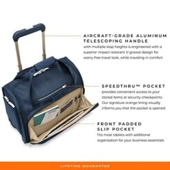 Briggs & Riley 2-Wheel Cabin Bag, Navy 26 Briggs & Riley 2-Wheel Cabin Bag, Navy -Samsonite Sales Store 51sWunNkPVL