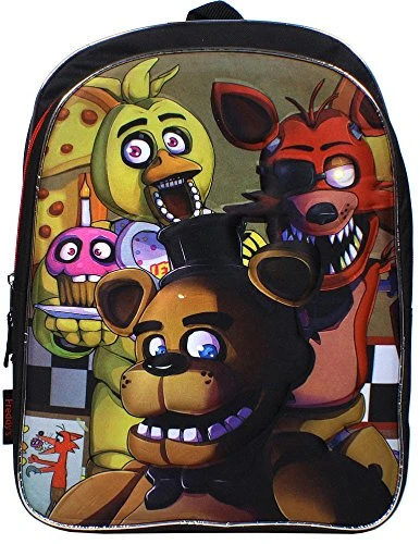 Five Nights At Freddys 3D Molded Freddy Foxy And Chica 16 Backpack 1 Five Nights At Freddys 3D Molded Freddy Foxy And Chica 16 Backpack