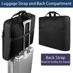 Garment Bags For Travel, Carry On Garment Bag For Business Trips With Shoulder Strap, Mancro Waterproof Foldable Luggage Hanging Suit Bags Gift For Men Women, 2 In 1 Suitcase For Coats, Suits (Black) 8 Garment Bags For Travel, Carry On Garment Bag For Business Trips With Shoulder Strap, Mancro Waterproof Foldable Luggage Hanging Suit Bags Gift For Men Women, 2 In 1 Suitcase For Coats, Suits (Black) -Samsonite Sales Store 51t1WB2Du L