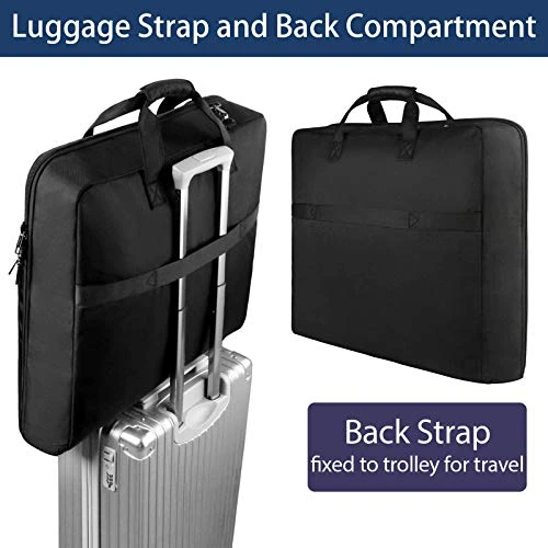 Garment Bags For Travel, Carry On Garment Bag For Business Trips With Shoulder Strap, Mancro Waterproof Foldable Luggage Hanging Suit Bags Gift For Men Women, 2 In 1 Suitcase For Coats, Suits (Black) 3 Garment Bags For Travel, Carry On Garment Bag For Business Trips With Shoulder Strap, Mancro Waterproof Foldable Luggage Hanging Suit Bags Gift For Men Women, 2 In 1 Suitcase For Coats, Suits (Black) - Image 3