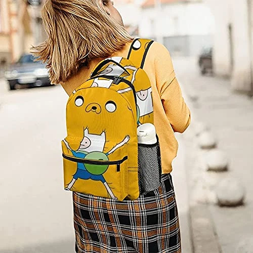Cartoon Anime Adventure Time Kids School Bags Backpack For Students Bookbag Casual Daypack For Women Men 3 Cartoon Anime Adventure Time Kids School Bags Backpack For Students Bookbag Casual Daypack For Women Men - Image 3