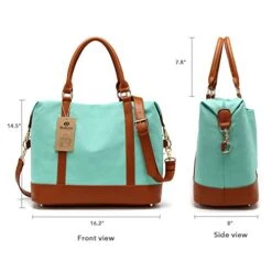 Women Ladies Canvas Travel Weekender Bag Overnight Carry-on Tote Shoulder Bag Duffel In Trolley 11 Women Ladies Canvas Travel Weekender Bag Overnight Carry-on Tote Shoulder Bag Duffel In Trolley -Samsonite Sales Store 51v7 um1RZL